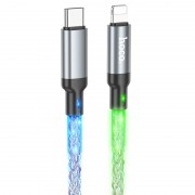 USB кабель Hoco U112 Shine 20W Type-C to Lightning (1m), Сірий