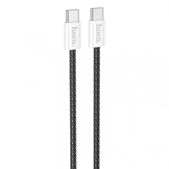 USB кабель Hoco X104 Source 60W Type-C to Type-C (2m), Чорний