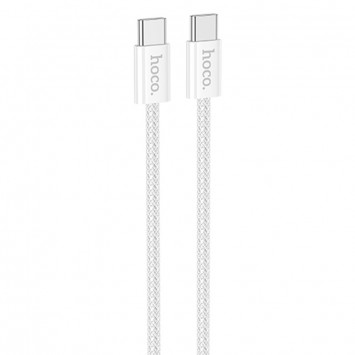 USB кабель Hoco X104 Source 60W Type-C to Type-C (2m), Білий