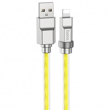 USB кабель Hoco U113 Solid 2.4A USB to Lightning (1m), Золотий