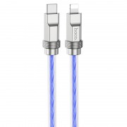 USB кабель Hoco U113 Solid 20W Type-C to Lightning (1m), Синій