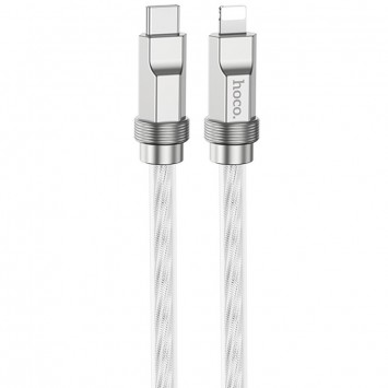 USB кабель Hoco U113 Solid 20W Type-C to Lightning (1m), Серебряный