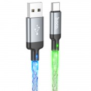 USB кабель Hoco U112 Shine 2.4A USB to Type-C (1m), Сірий