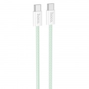 USB кабель Hoco X104 Source 60W Type-C to Type-C (1m), Зелений