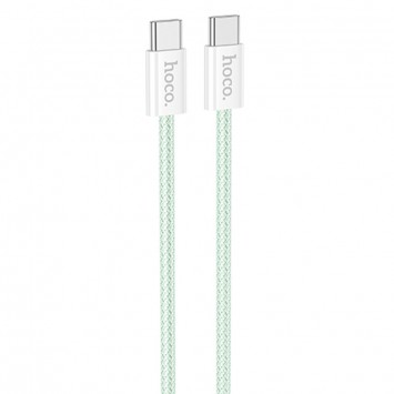 USB кабель Hoco X104 Source 60W Type-C to Type-C (1m), Зелений