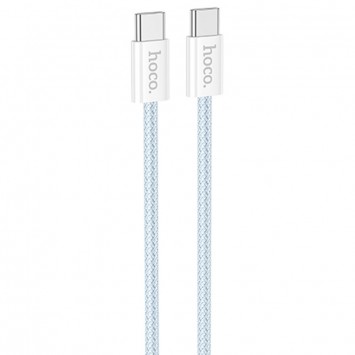 USB кабель Hoco X104 Source 60W Type-C to Type-C (1m), Синій