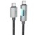 USB кабель Hoco U123 Regent colorful 60W Type-C to Type-C (1.2m), Чорний