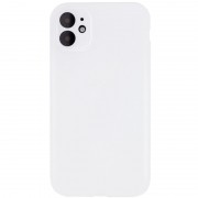 Чохол Silicone Case Full Camera Protective (AA) NO LOGO для Apple iPhone 12 (6.1"), Білий / White