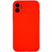 Чохол Silicone Case Full Camera Protective (AA) NO LOGO для Apple iPhone 12 (6.1"), Червоний / Red