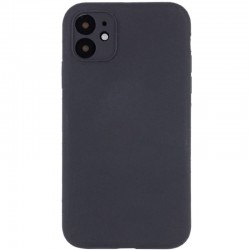 Чехол Silicone Case Full Camera Protective (AA) NO LOGO для Apple iPhone 12 (6.1"), Серый / Dark Gray