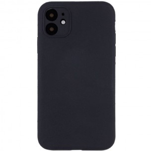 Чехол Silicone Case Full Camera Protective (AA) NO LOGO для Apple iPhone 12 (6.1"), Черный / Black