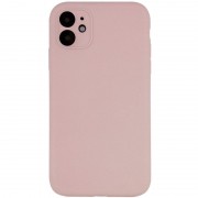 Чехол Silicone Case Full Camera Protective (AA) NO LOGO для Apple iPhone 12 (6.1"), Розовый / Pink Sand