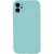 Чохол Silicone Case Full Camera Protective (AA) NO LOGO для Apple iPhone 12 (6.1"), Бірюзовий / Marine Green
