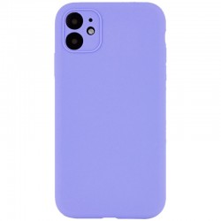 Чехол Silicone Case Full Camera Protective (AA) NO LOGO для Apple iPhone 12 (6.1"), Сиреневый / Dasheen