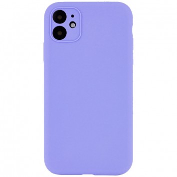 Чохол Silicone Case Full Camera Protective (AA) NO LOGO для Apple iPhone 12 (6.1"), Бузковий / Dasheen