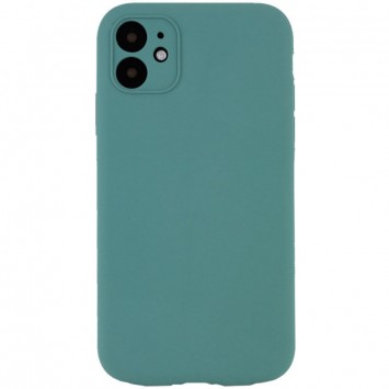 Чохол Silicone Case Full Camera Protective (AA) NO LOGO для Apple iPhone 12 (6.1"), Зелений / Pine green