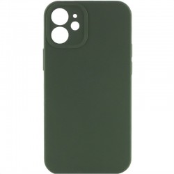 Чехол Silicone Case Full Camera Protective (AA) NO LOGO для Apple iPhone 12 (6.1"), Зеленый / Cyprus Green