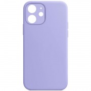 Чохол Silicone Case Full Camera Protective (AA) NO LOGO для Apple iPhone 12 (6.1"), Бузковий / Lilac