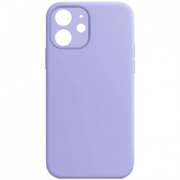 Чехол Silicone Case Full Camera Protective (AA) NO LOGO для Apple iPhone 12 (6.1"), Сиреневый / Lilac