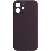 Чехол Silicone Case Full Camera Protective (AA) NO LOGO для Apple iPhone 12 (6.1"), Фиолетовый / Elderberry