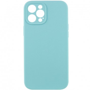 Чохол Silicone Case Full Camera Protective (AA) NO LOGO для Apple iPhone 12 Pro (6.1"), Бірюзовий / Marine Green