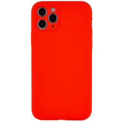 Чехол Silicone Case Full Camera Protective (AA) NO LOGO для Apple iPhone 12 Pro (6.1"), Красный / Red