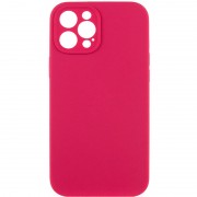 Чехол Silicone Case Full Camera Protective (AA) NO LOGO для Apple iPhone 12 Pro (6.1"), Красный / Rose Red