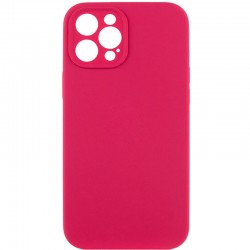 Чохол Silicone Case Full Camera Protective (AA) NO LOGO для Apple iPhone 12 Pro (6.1"), Червоний / Rose Red