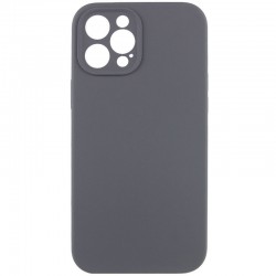 Чехол Silicone Case Full Camera Protective (AA) NO LOGO для Apple iPhone 12 Pro (6.1"), Серый / Dark Gray