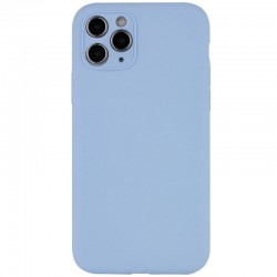 Чехол Silicone Case Full Camera Protective (AA) NO LOGO для Apple iPhone 12 Pro Max (6.7"), Голубой / Lilac Blue