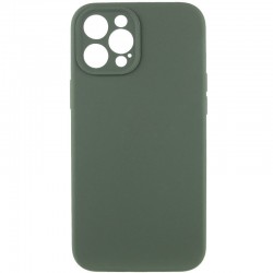 Чехол Silicone Case Full Camera Protective (AA) NO LOGO для Apple iPhone 12 Pro Max (6.7"), Зеленый / Cyprus Green