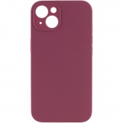 Чехол Silicone Case Full Camera Protective (AA) NO LOGO для Apple iPhone 13 (6.1"), Бордовый / Plum