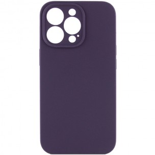 Чехол Silicone Case Full Camera Protective (AA) NO LOGO для Apple iPhone 13 Pro (6.1"), Фиолетовый / Elderberry