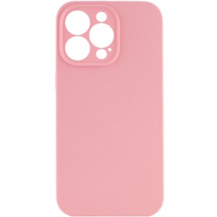 Чехол Silicone Case Full Camera Protective (AA) NO LOGO для Apple iPhone 13 Pro Max (6.7"), Розовый / Light pink
