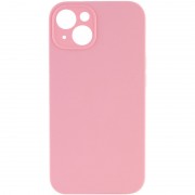 Чехол Silicone Case Full Camera Protective (AA) NO LOGO для Apple iPhone 14 (6.1"), Розовый / Light pink
