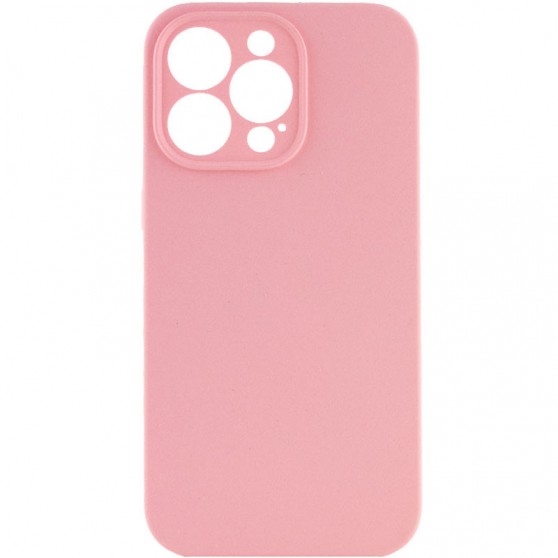 Чохол Silicone Case Full Camera Protective (AA) NO LOGO для Apple iPhone 14 Pro Max (6.7"), Рожевий / Light pink