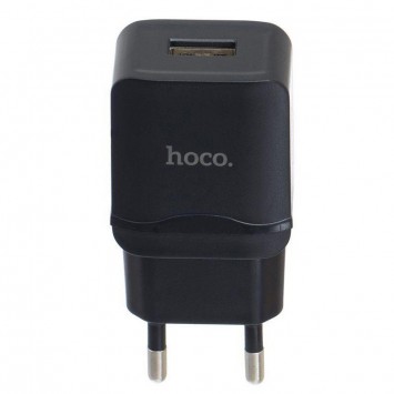 Блочок для зарядки Hoco C27A 2.4A 1USB, Black - Сетевые зарядные устройства (220 В) - изображение 2