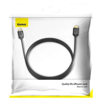 USB кабель Baseus HDMI High Definition HDMI Male To HDMI Male (3m) (CAKGQ-C01), Чорний - зображення 5 