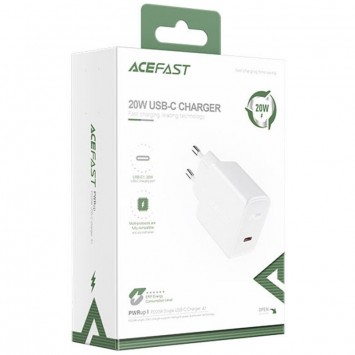 Блочок для зарядки Acefast A1 PD20W single USB-C, White - Сетевые зарядные устройства (220 В) - изображение 2