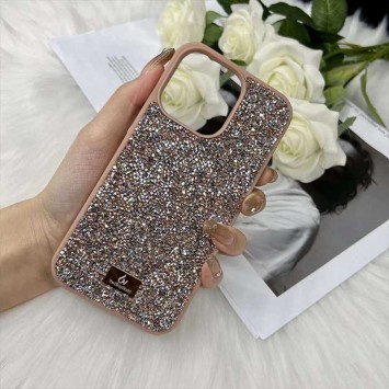 TPU чехол Bling World Rock Diamond для Apple iPhone 15 (6.1"), Розовый - iPhone 15 - изображение 1