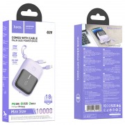 Портативний зарядний пристрій Power Bank Hoco Q20 Fountain 22.5W+PD20W 10000 mAh, Purple