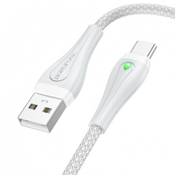 USB кабель Borofone BX100 Advantage USB to Type-C (1m), Сірий - Type-C кабелі - зображення 1 