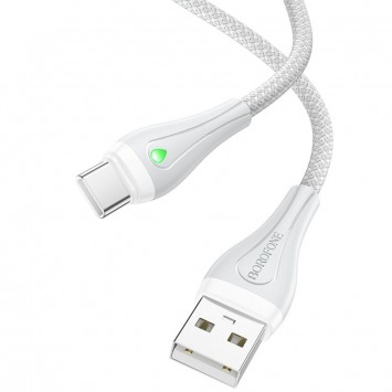 USB кабель Borofone BX100 Advantage USB to Type-C (1m), Сірий - Type-C кабелі - зображення 2 