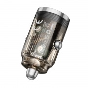 Зарядка в прикурювач авто Borofone BZ29B Outstanding PD36W (2C), Transparent black