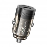 Зарядка в прикурювач авто Borofone BZ29 Ray PD30W (1C), Transparent black