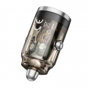 Зарядка в прикуриватель авто Borofone BZ29 Ray PD30W (1C), Transparent black