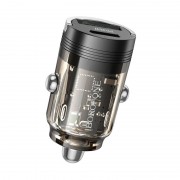 Зарядка в прикурювач авто Borofone BZ29A Talented PD36W+QC3.0 (1C1A), Transparent black