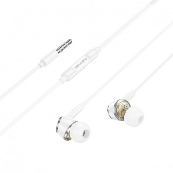 Наушники Borofone BM90 Miller universal (3.5mm/1.2m), White -  - изображение 1