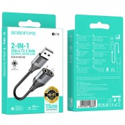 Перехідник Borofone BV19 Creator 2in1 USB to 3.5mm, Black