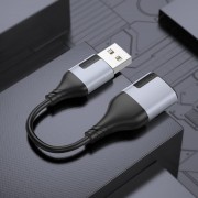 Перехідник Borofone BV19 Creator 2in1 USB to 3.5mm, Black